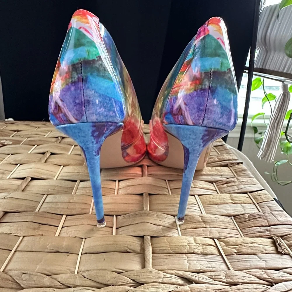 Steve Madden Colorful Abstract Women's Heels - Picture 2 of 5